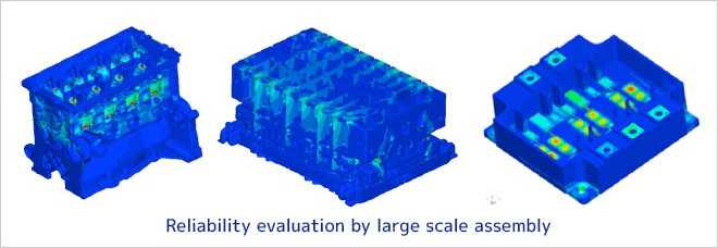 Reliability evaluation by large scale assembly